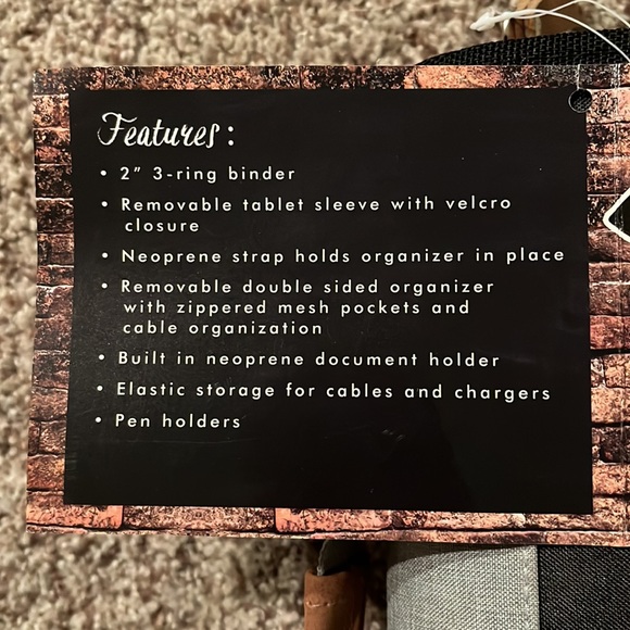 NEW 2” 3-ring Renwick Binder - School Supplies - Picture 4 of 12